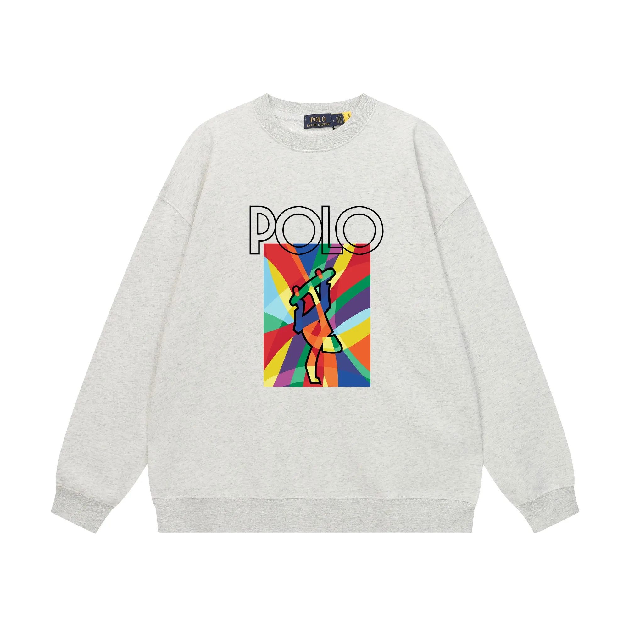 P200 Long-term stock] RalphLauren/Ralph Lauren 2025 autumn and winter new bear letter print 420g heavy large terry sweatshirt Ralph Lauren's age-reducing item, the coat fabric is made of 85% cotton ➕15% polyester, which not only retains the softness, comfort and breathability of cotton, but also adds the wear resistance and wrinkle resistance of polyester fiber, making the clothes more durable and easy to care for. Even in slightly cooler weather, you won't feel stuffy when wearing it. This kind of fabric has a natural crisp feel and is not easy to pill or deform. The bear on the chest is printed with English letters. It is full of color, full of three-dimensionality, and lifelike, adding a bit of liveliness and interest to the whole sweatshirt. There is no pressure to dress, regardless of age or gender. Complete accessories! Color: black, white, navy blue, light floral gray Size: M-L-XL-XXL